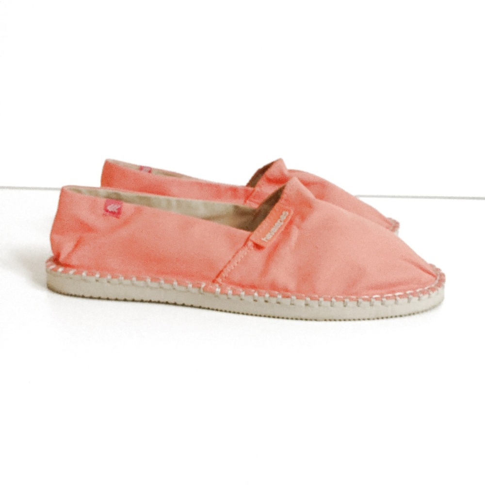 Orange Textile Espadrille Loafer Size 8.5 - Picture 5 of 6